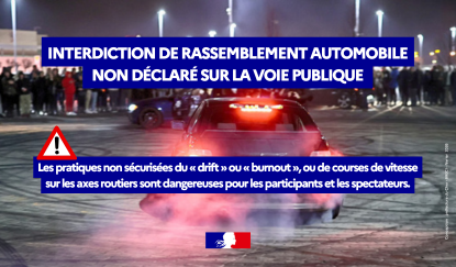 Image de Préfet du Cher - #Sécurité&nbsp;| ⚠️ Afin de prévenir le risque d’accidents, de troubles à l’ordre public, les rassembleme