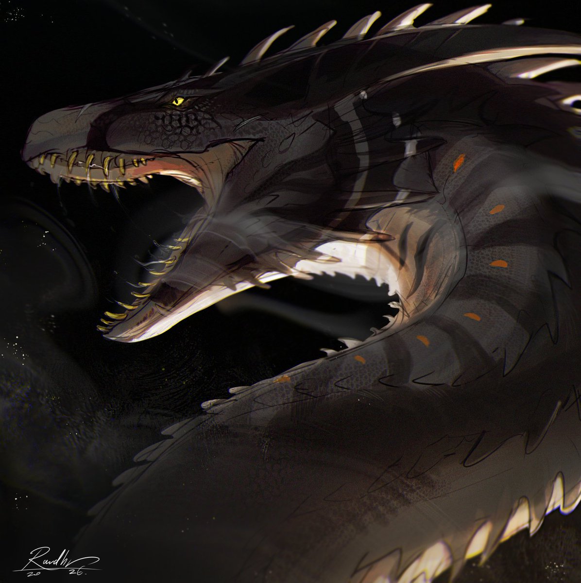 Raudhr's tweet image. Commission work. 🪶 #VGenComm