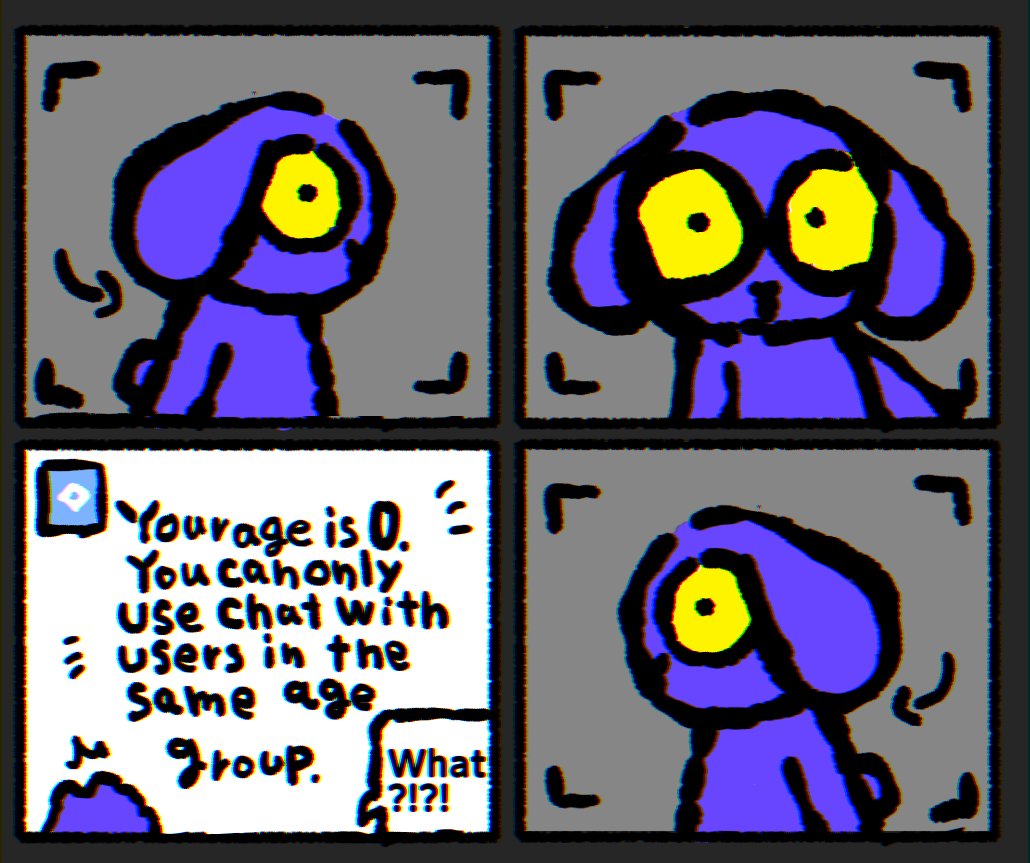 cbges5555's tweet photo. 💙I verified my age on #Roblox.💙
#comic #LBOCB #OC https://t.co/4BhYeFMG3k