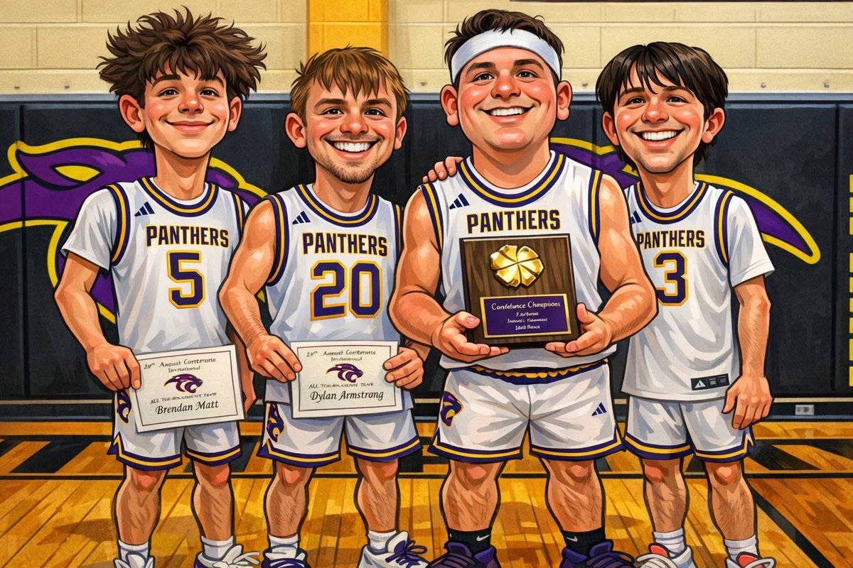 NPPantherBBall's tweet photo. Senior Night for these four features a KCI matchup vs Lawson!! Varsity girls at 6:00 with senior night festivities after, then boys varsity action! #FTCL #LNF https://t.co/mgCumt0rgF