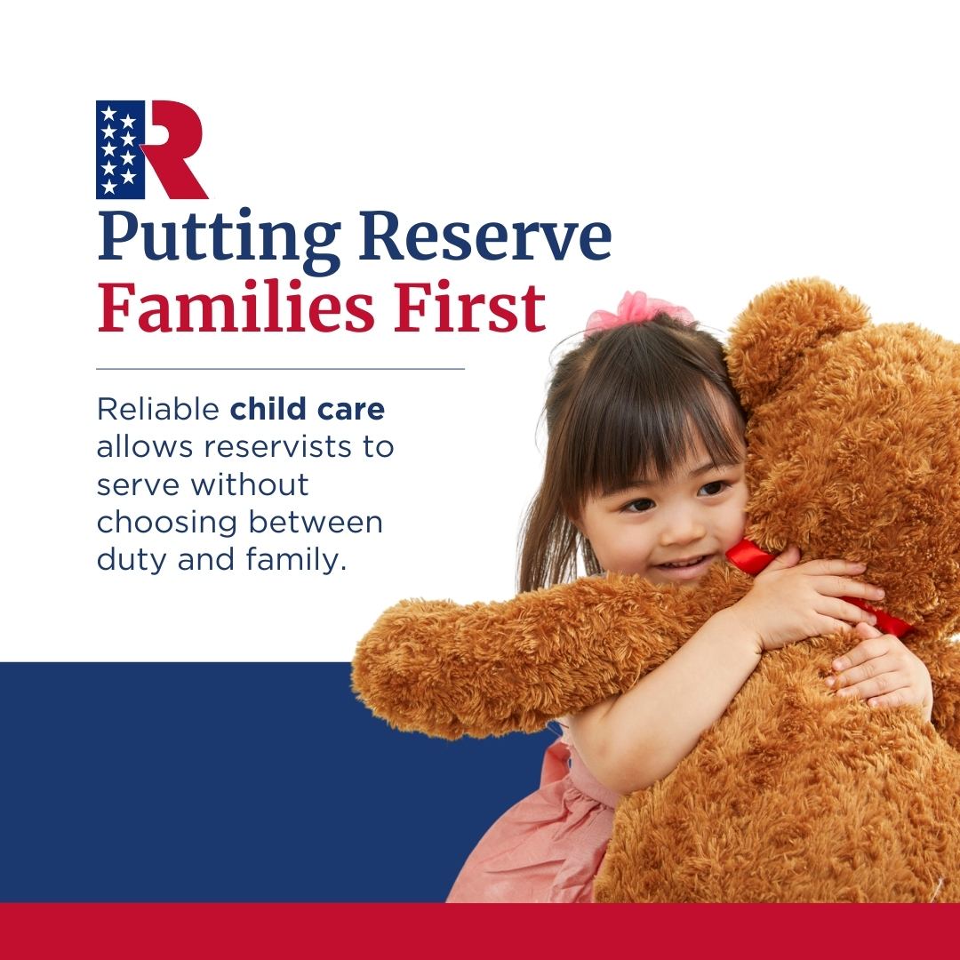 ReserveOrg's tweet image. ROA calls on the Reserve Components to review how well their current child care programs are working and to identify ways to improve access for service members and their families. Quality child care directly impacts readiness, retention, and family stability.

#ROA #Reserve