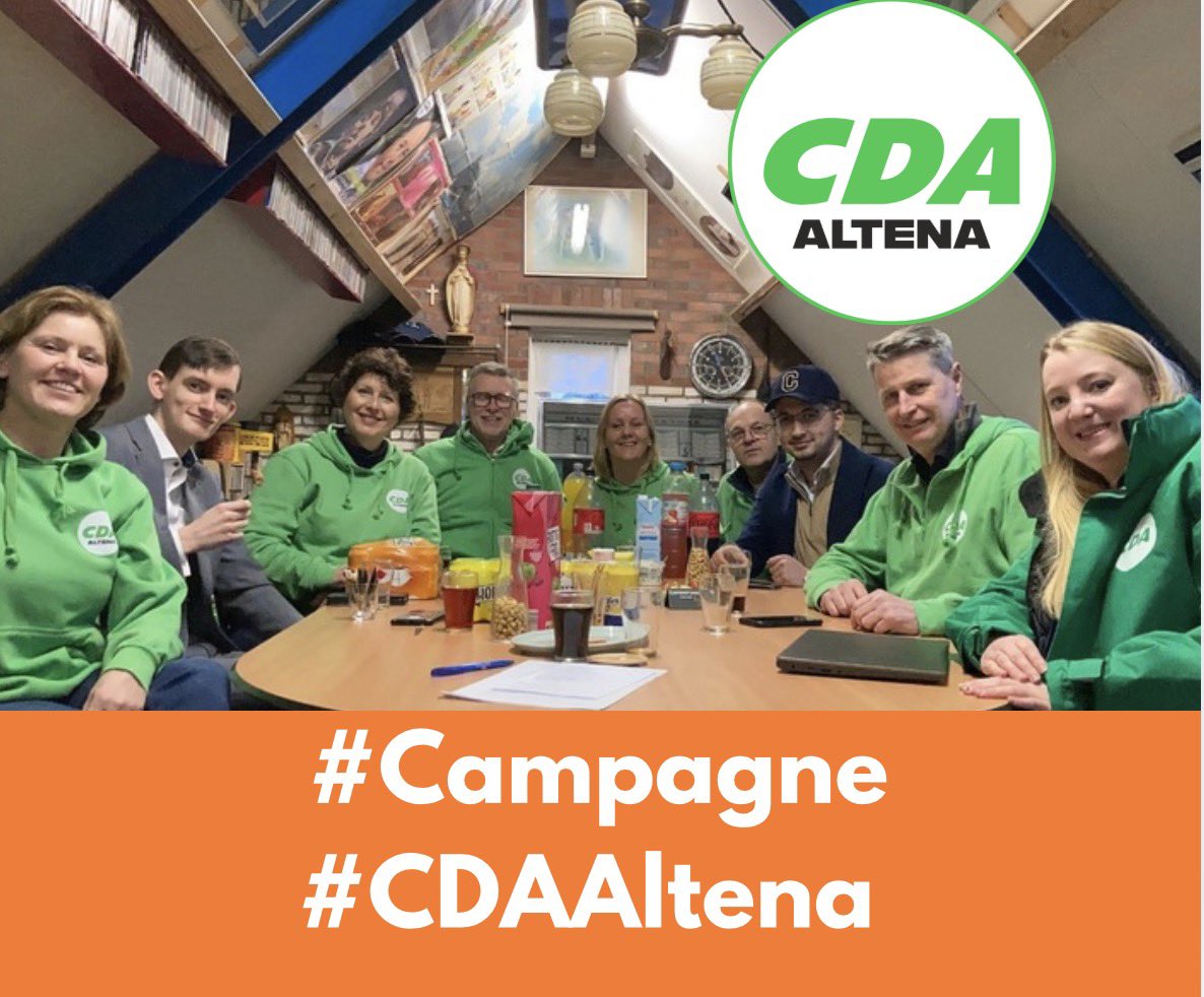 Gezellig overleg vanmiddag. #Campagne #CDAAltena