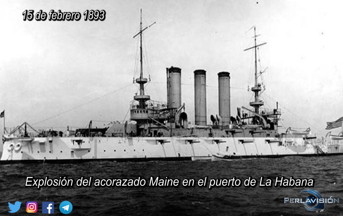 ... una misteriosa explosión hundió el acorazado Maine en el puerto de La Habana... #TenemosMemoria #CubaViveEnSuHistoria 
<a href="/SolMayelin/">Mayelín del Sol</a> <a href="/YolexiRdguez/">Yolexis Rodriguez</a> <a href="/YaquedeCuba/">Yaquelin</a> <a href="/agnes_becerra/">Agnes Becerra</a> <a href="/EVilluendasC/">Enrique Villuendas</a> <a href="/CubanaLidice/">Lídice De Cuba</a> <a href="/Armandocv781123/">Armando Carranza Valladares</a> <a href="/yulls_yusimi/">Yusimi Yulls Quintana</a> <a href="/FernandezMaryde/">Maryde Fernández López</a> <a href="/PerlavisionTV/">Perlavisión TV</a>