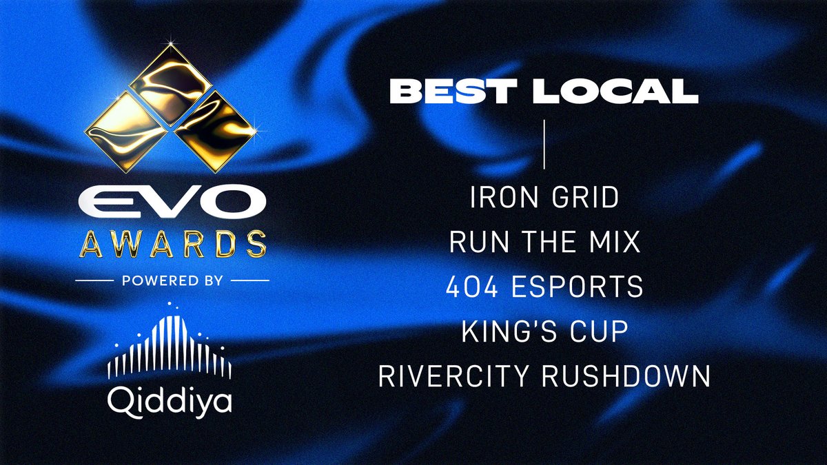Evo's tweet image. Here are your nominees for Best Local at the 2025 #EvoAwards!