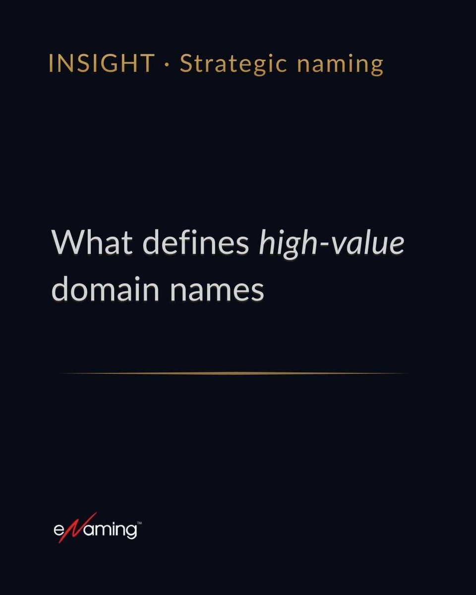 enamingcom's tweet image. Recognition. Trust. Room to grow.

High-value domain names deliver all three.

eNaming helps brands secure names that endure.

#BrandLeadership #DomainNames #StrategicGrowth #BrandAssets #eNaming