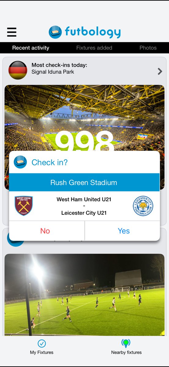 Game 147 of 2025/2026

Game 33 of 2026

⚽️ - West Ham u21 v Leicester u21 (493)

🏟️ - Rush Green Stadium (revisit)

🏆 - Premier League 2

#groundhopping