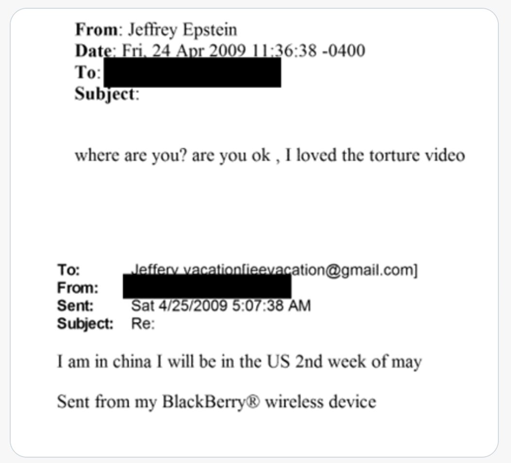 thevivafrei's tweet image. Hey @CNBC in your article about Sultan Ahmed Bin Sulayem resigning after his ties to Epstein were revealed, you didn't mention the email in which he said he "love the torture video".

In fact, the word "torture" doesn't even appear in your article.

You mentioned ties, broad…