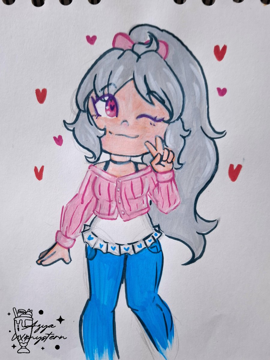 Kinda late, BUT birthday gift for my friend ✨️🎨👻 <a href="/GhostieDoodles/">🪶🌿🐾GhostieDoodles🗿👧🐱</a> 👻🎨✨️

#GhostieDoodle #fanart #acrylicmarkers