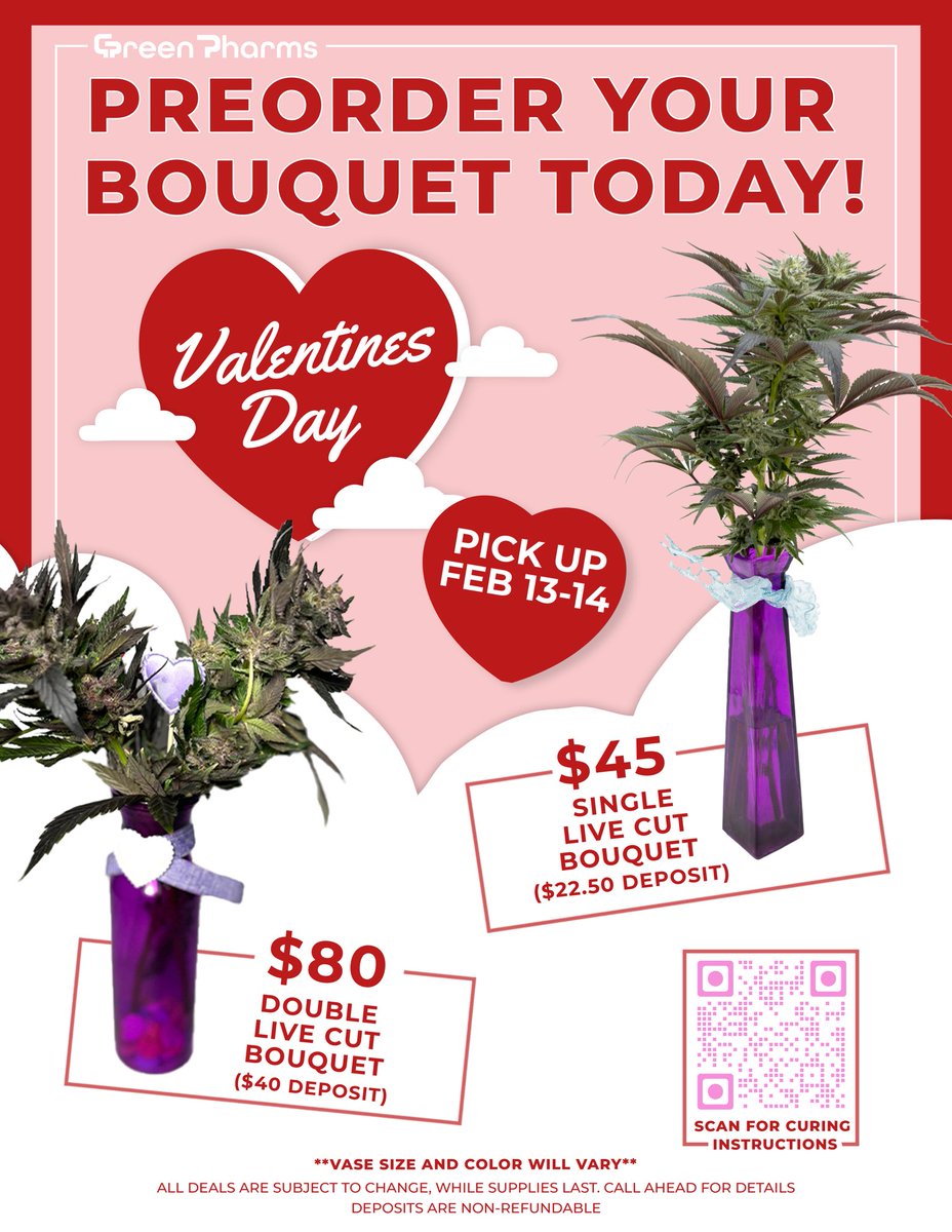 💐 Get your loved one the flowers they REALLY WANT! Pickup available now for Bouquet Pre-Orders! Also running tons of deals!!❤️ We also have <a href="/madterplabs/">Mad Terp Labs</a> AND <a href="/cigaweedsaz/">CigaWeeds</a> on sale!