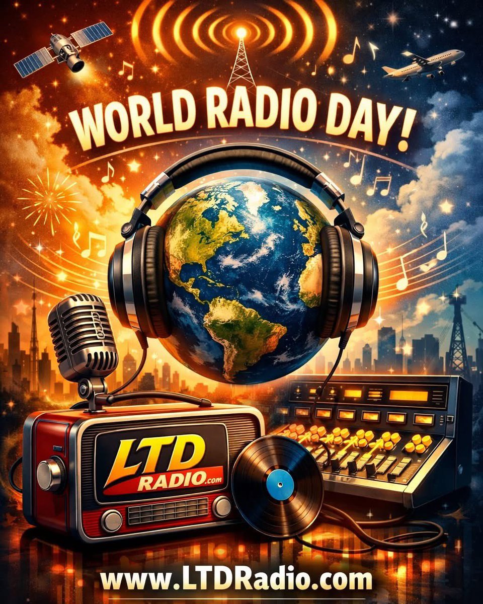 📻🌍 Happy #WorldRadioDay from LTD Radio!
 Thanks for listening and being part of our growing radio community. Tune in anytime at 👉 LTDRadio.com
#Radio #LiveRadio #Broadcast #LTDRadio