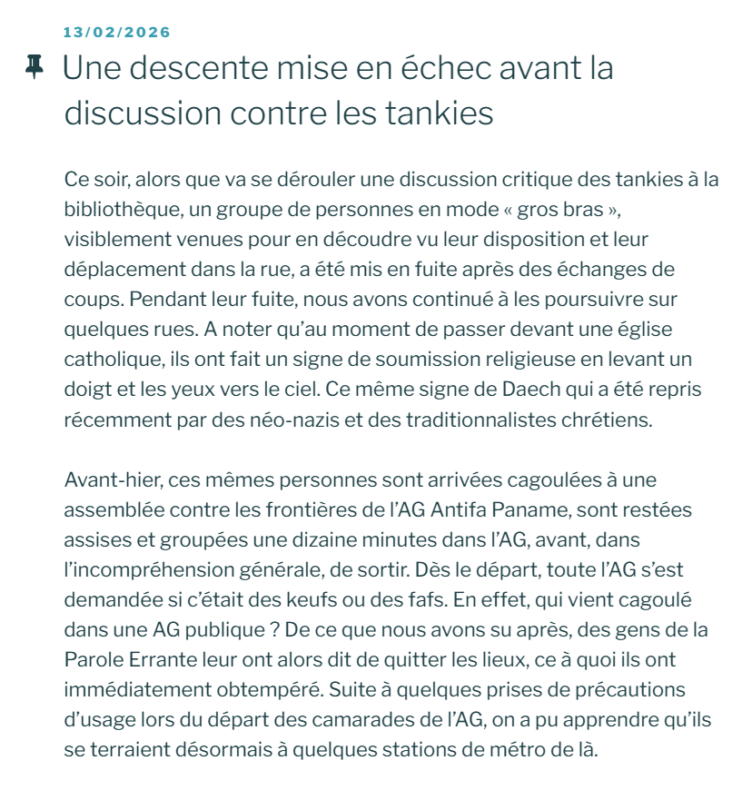 FleursArctiques's tweet photo. "Une descente mise en échec avant la discussion contre les tankies"
https://t.co/xQL839FWBD https://t.co/dw04mf8LgC