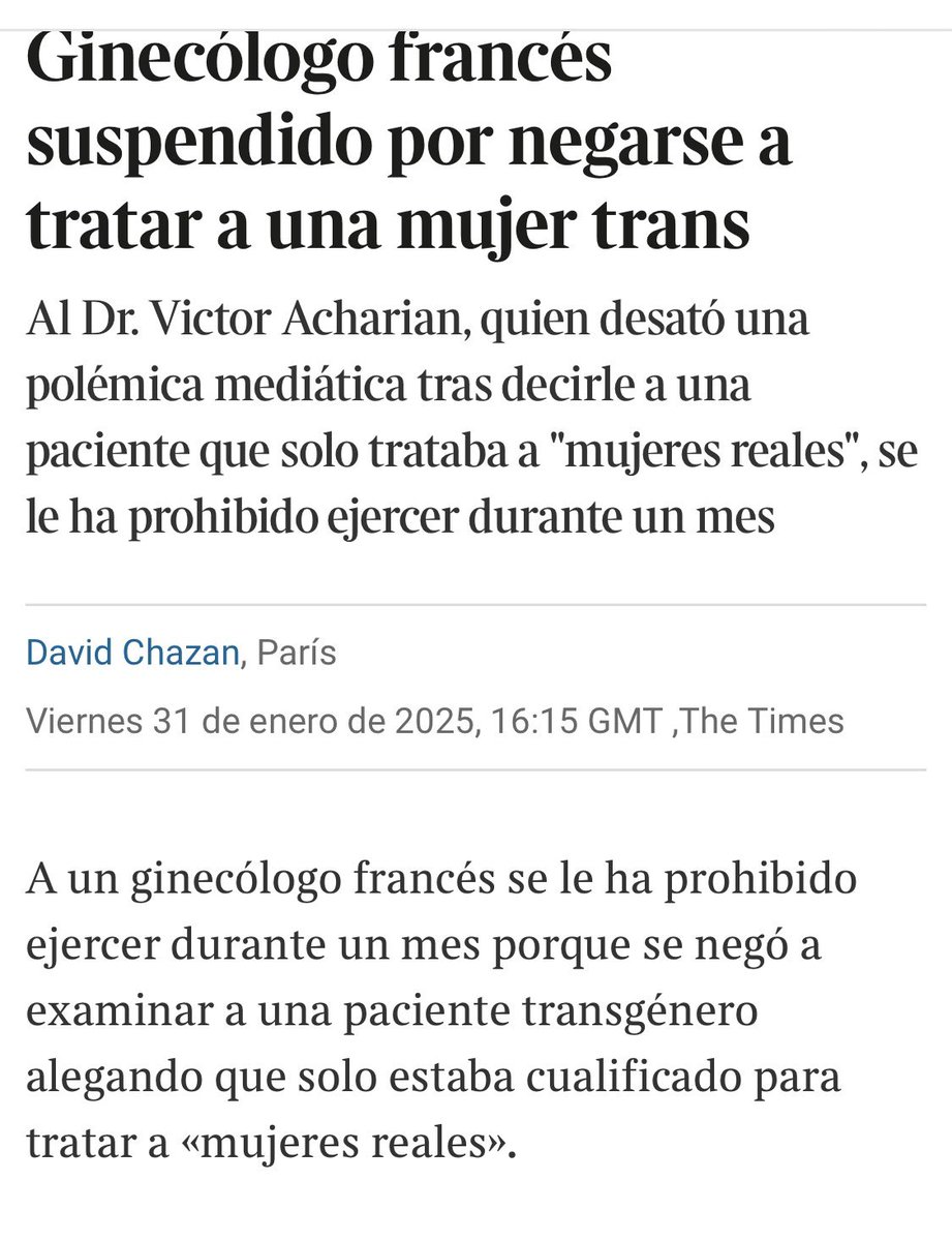 Ustedes se ríen pero no es muy distinto. A este médico lo suspendieron.