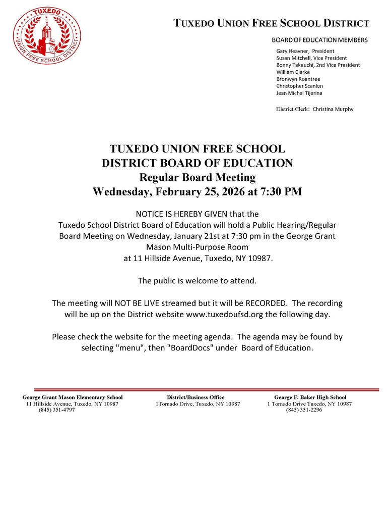 Tuxedo UFSD Board of Education Meeting tuxedoufsd.org/o/tufsd/articl…