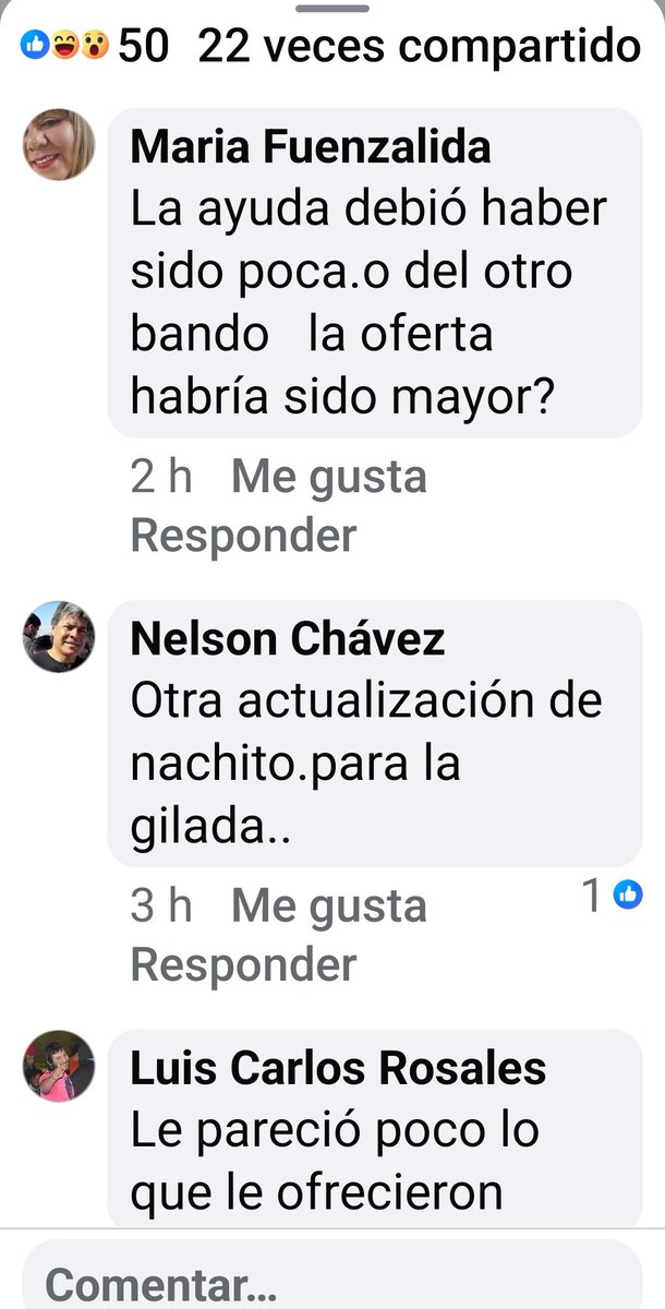 La gente de #Chubut ya "le sacó la careta" a Nacho Torres y así se expresa en la red social FB.
(Sigue el🧵)