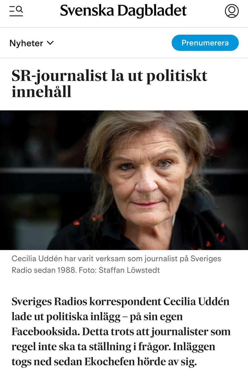 Chocken att just vänsterblivna islamkramaren, propagandisten Cecilia Uddén kör politiska påverkanskampanjer - vad fan får vi för pengarna i "opartiska" public service? #svpol
