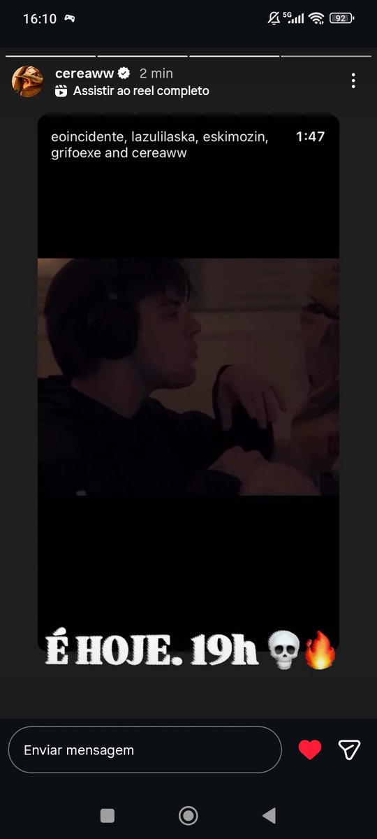 HOJE TEM BALDUR'S GATE DO INCIDENTE AS 19 HORAS! (@/cereaww)