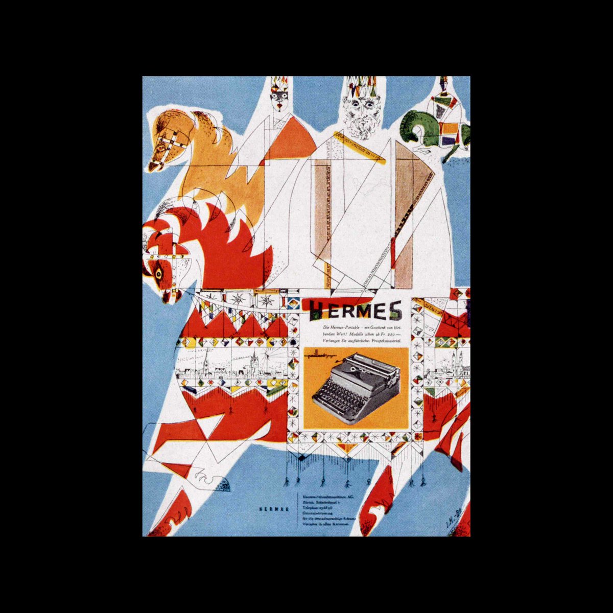 DesignReviewed's tweet photo. Hermes Advertising Campaign designed by Josef Müller-Brockmann. Scanned from Gebrauchsgraphik, 07, 1951 https://t.co/esiP6Brcwh #MüllerBrockmann #gebrauchsgraphik #hermes #advertising #graphicdesign https://t.co/2KwYGQfmnQ