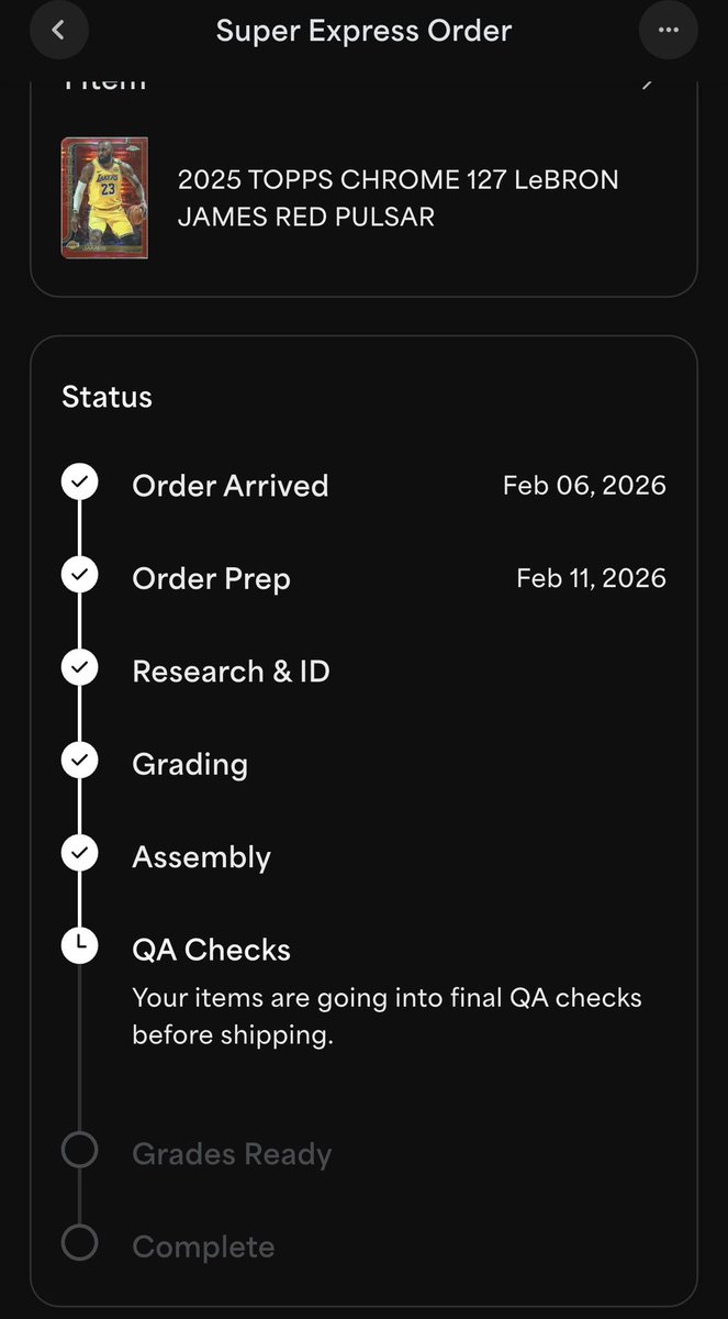 Hey <a href="/PSAcard/">PSAcard</a> QA check faster please 😭 #Anxious #LeBronJames