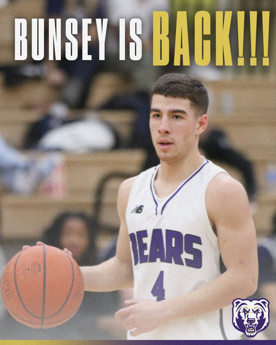 NRAthletics's tweet photo. 🏀🔥 HE’S BACK! 🔥🏀

Sean Bunsey is BAAACCK!!! 💪
Join us at Stow HS TONIGHT to celebrate his incredible ACL recovery and cheer on the Bears vs the Stow Bulldogs!
Let’s show that Bear Pride! 🐻🏀
#BunseyIsBack #BearPride #GameDay https://t.co/lTZrkq9oJU