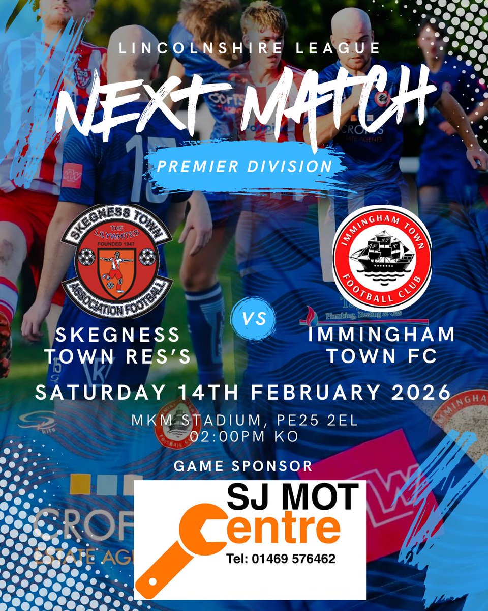 Back to league action for the 1st Team with a very tough away fixture at Skegness Town AFC Res’s 👊🏻 Lincolnshire Football League #saturday #football #nonleague #fyp 

Match sponsored by SJ MOT Centre