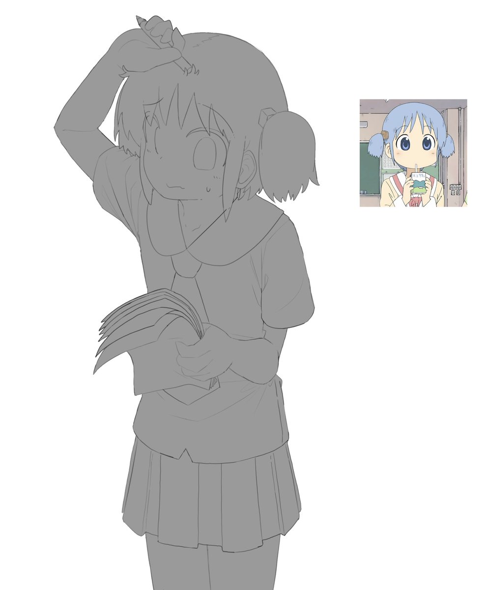 Nichijou - Mio Naganohara🤔 #日常 #長野原みお #wip