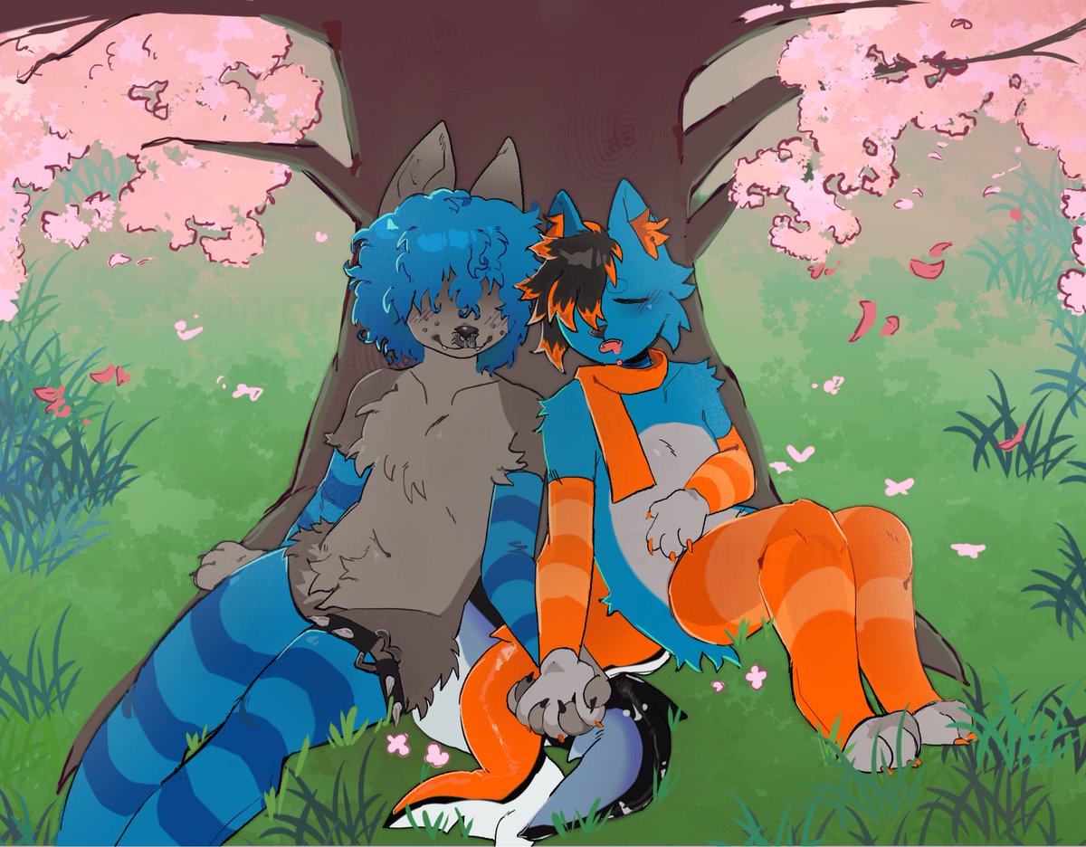 Valentine’s Day comm for Koystya and Milo!! :3 <a href="/miloversebleh/">♪ Milo! ⊹</a> 

#furry #furryart #furryartist #furryartwork #furrycommission #Valentine  #valentinesdayart