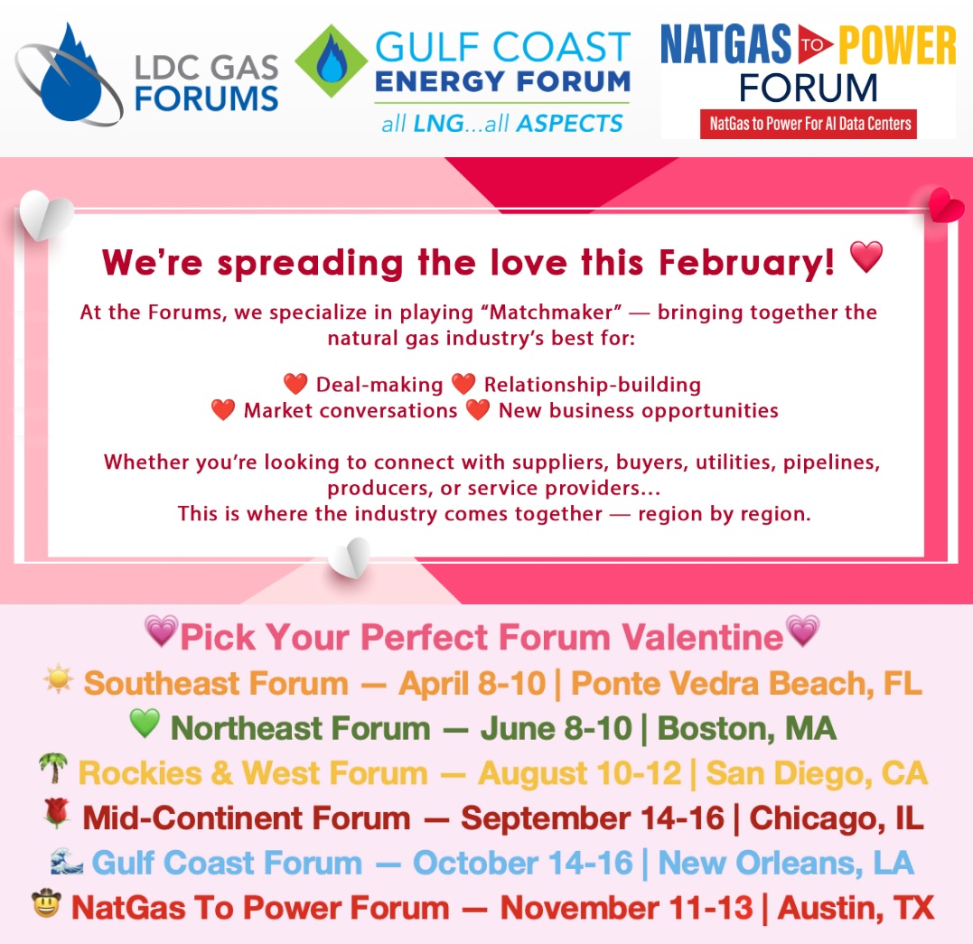 GulfCoastForum's tweet photo. What’s not to ❤️ about the LDC Gas Forums, Gulf Coast Energy Forum &amp; NatGas To Power Forums❤️ Join us for the BEST Networking and connecting in the natural gas industry!! ❤️🔥❤️
Check out our website: https://t.co/rLoxNWRat4
#gas #energy #natgas #naturalgas #ldcgasforums https://t.co/pqeN8mglyJ