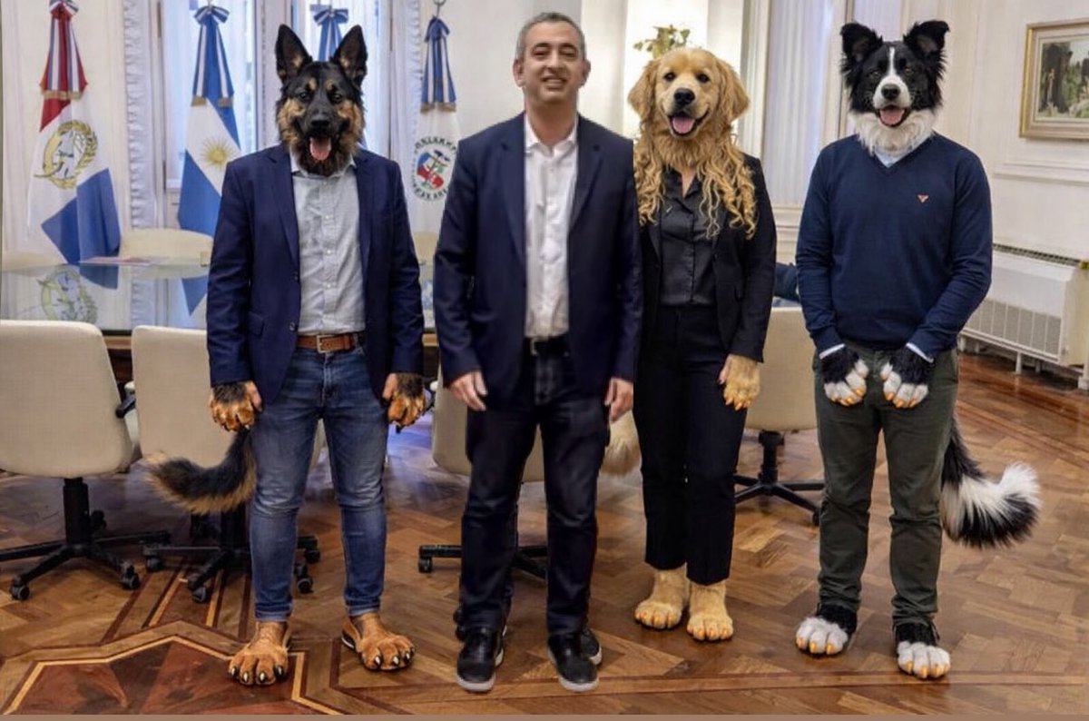 LA 1ER CIUDAD DEL MUNDO EN SUMAR THERIANS AL GABINETE

En Rosario siempre nos gustó estar a la vanguardia por eso atentos a las tendencias decidimos incorporar 3 therians al gabinete

Bienvenidos Roco, Tita  y Toby… estoy seguro que tienen el olfato para tomar buenas decisiones