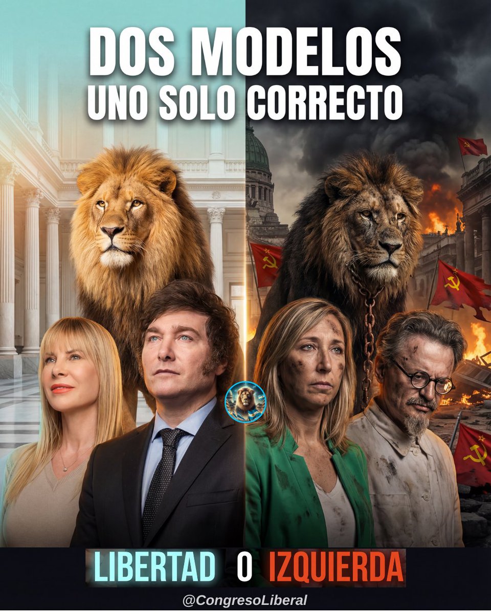 Dos modelos: uno solo correcto.
Uno apuesta a la libertad, al trabajo y al futuro.
El otro repite recetas que destruyeron países y empobrecieron generaciones.

Cuando elegís libertad, elegís futuro.
Cuando elegís izquierda, elegís fracaso.
La elección es clara.