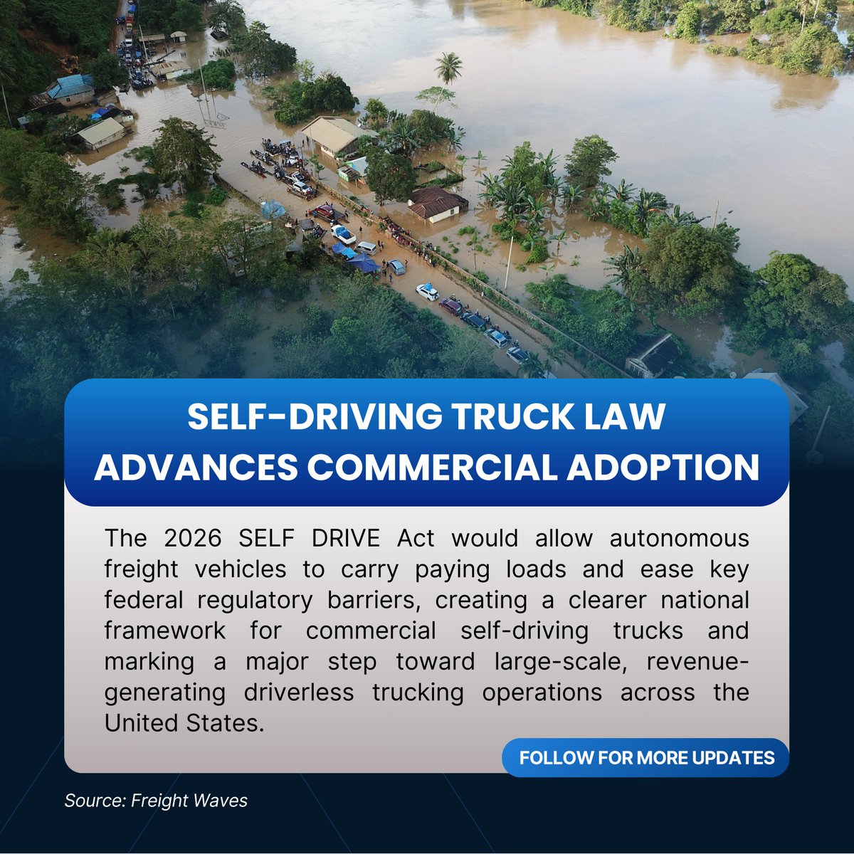 Autonomous trucking in the U.S. is moving closer to real-world fleet deployment—boosting industry confidence in driverless freight. Follow us to learn more.
#TruckX #FleetManagement #ELDCompliance #TruckingLife #FMCSA #AmericanTrucking #StChristopherFund #DriverSupport #Truckers