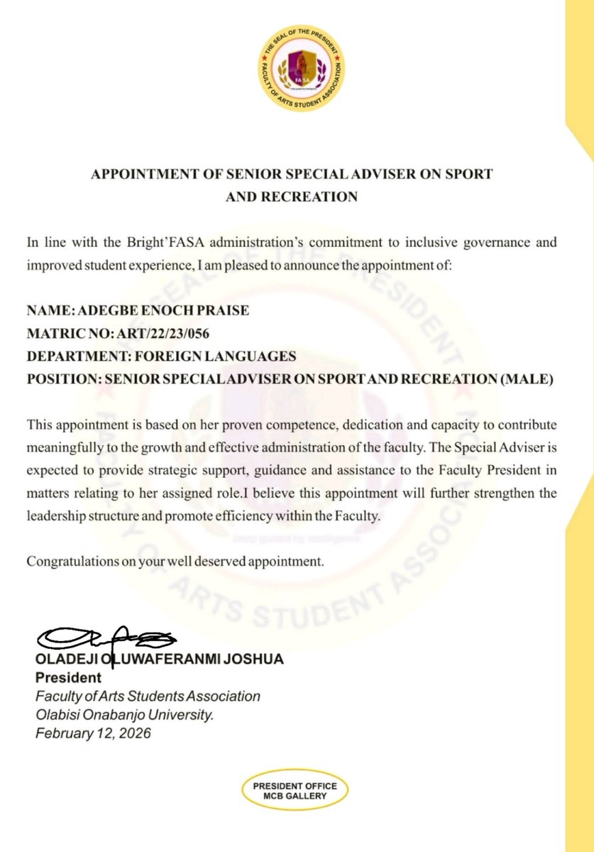 FACULTY OF ARTS STUDENT'S ASSOCIATION tweet media