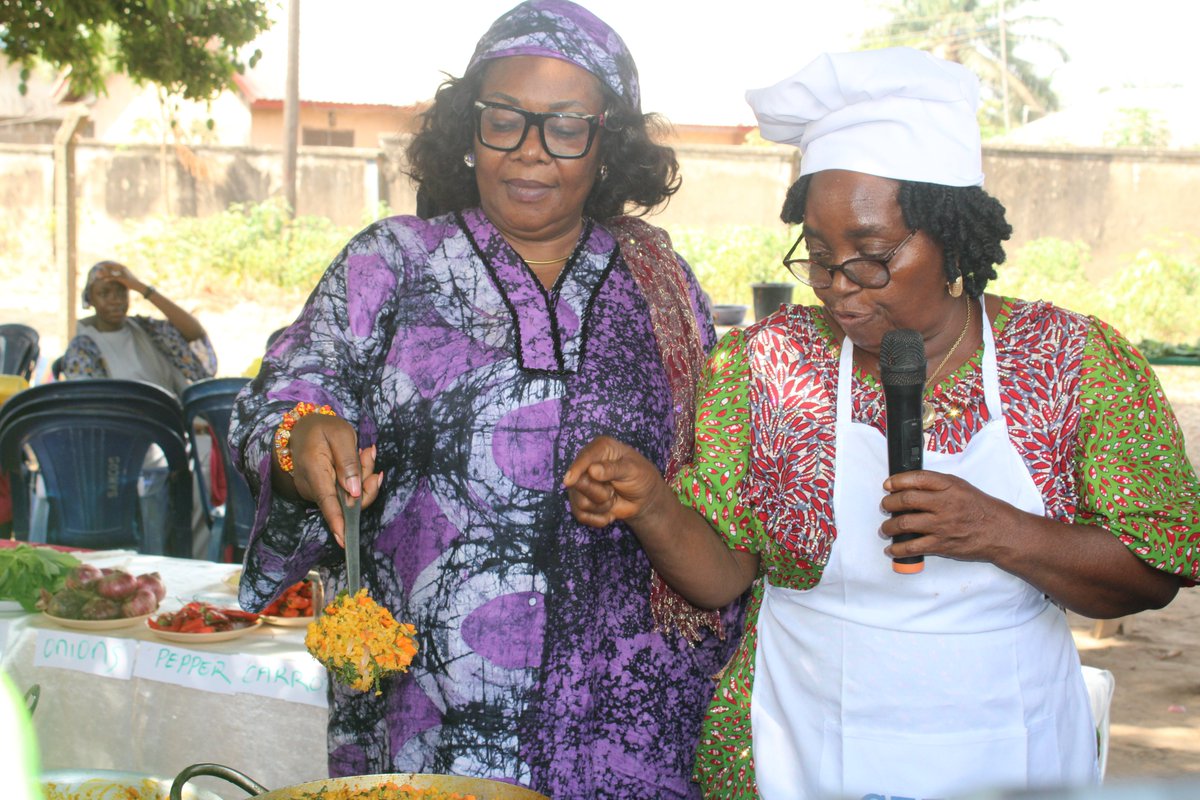 Day 2 Highlights 
At the 3-Day Sustainable Agriculture &amp; Nutrition Training (Ter Makurdi Palace, Benue), participants engaged in practical cooking demos on:
✔ Balanced family meals
✔ Nutrition for women, children &amp; elderly
✔ Climate-smart seasonal meals

#FoodNutritionSecurity