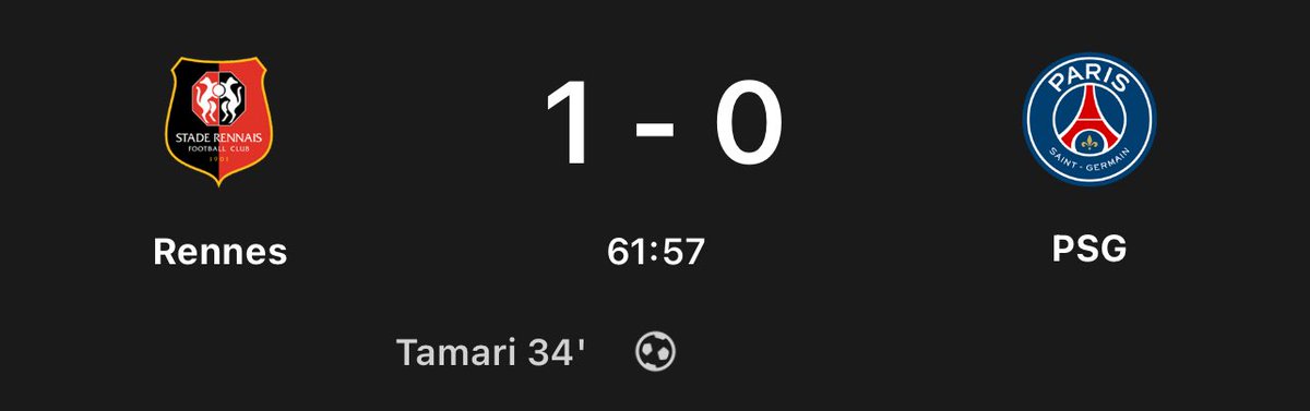 What is happening to PSG? Losing 1-0 to Rennes is bad