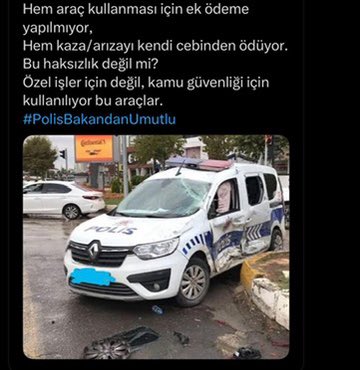 Bir çok polis kardeşimizden gelen bu haklı şikayeti dile getiriyoruz.

Kimseyi umutsuzluğa sevk etmek istemem ancak benim yeni Bakan’dan da zerre kadar umudum yok ancak kolluk kuvvetlerinin haklarını her koşulda savunmak boynumuzun borcudur.

Emniyet teşkilatımızın sahada karşı