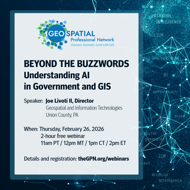 Geospatial Professional Network tweet media