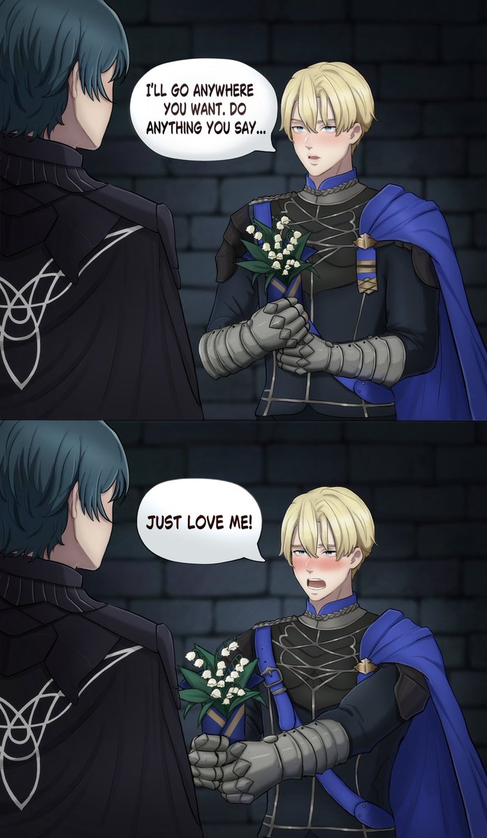 💚Happy Valentines!💙

Second time’s the charm right Dimitri? 

Thank you so much <a href="/Naviloser/">☆ Josie ☆ Open Comms 🩷</a> for this super cute #dimileth art 💚💙
#FireEmblemThreeHouses
#レトディミ