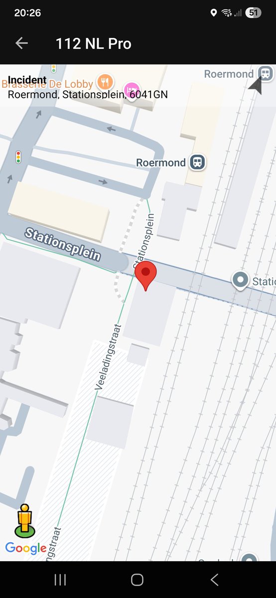 Incident met prioriteit 1 op Stationsplein in Roermond