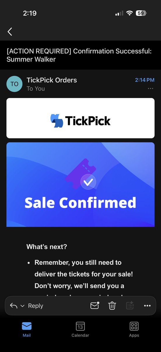 S/o <a href="/TickPick/">TickPick</a>. Got me out of a bind, I had 4 tickets and only needed 2.

Would recommend if you have any tickets you need to sell. #nofees
