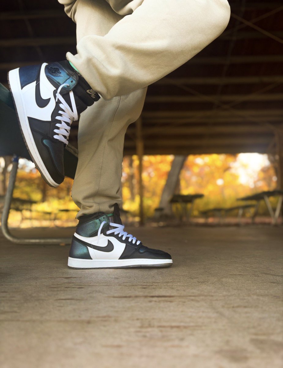 TrellYeah's tweet image. Day 13 - Star Quality
#BHMKOTD5 @JerLisa_Nicole 
Jordan 1 Chameleon 
These dropped All Star weekend in 2017. One of my favorites 1’s ever made and they’re still holding up nicely
#BHMKOTD #KOTD #SNKRS