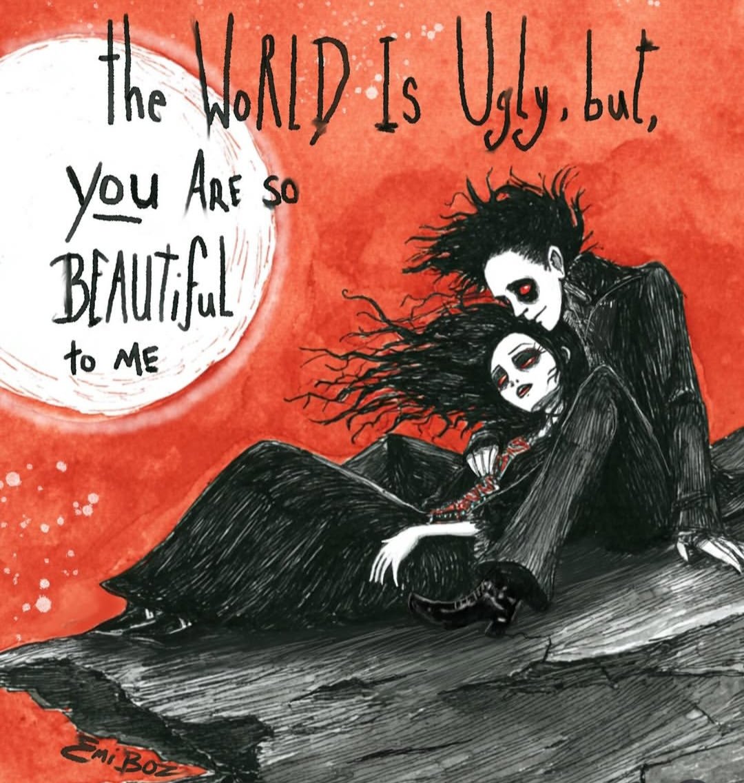 That the world is ugly
But you're beautiful to me
Well are you thinking of me now 🖤