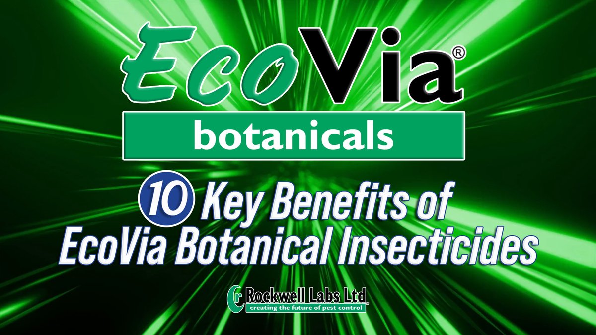 The EcoVia line of research-based botanicals is a comprehensive range of minimum-risk, EPA 25(b) exempt insecticides that offer specific advantages over conventional synthetic insecticides for certain applications. Watch our video to learn more: youtu.be/MJ4zLDP1Zyc