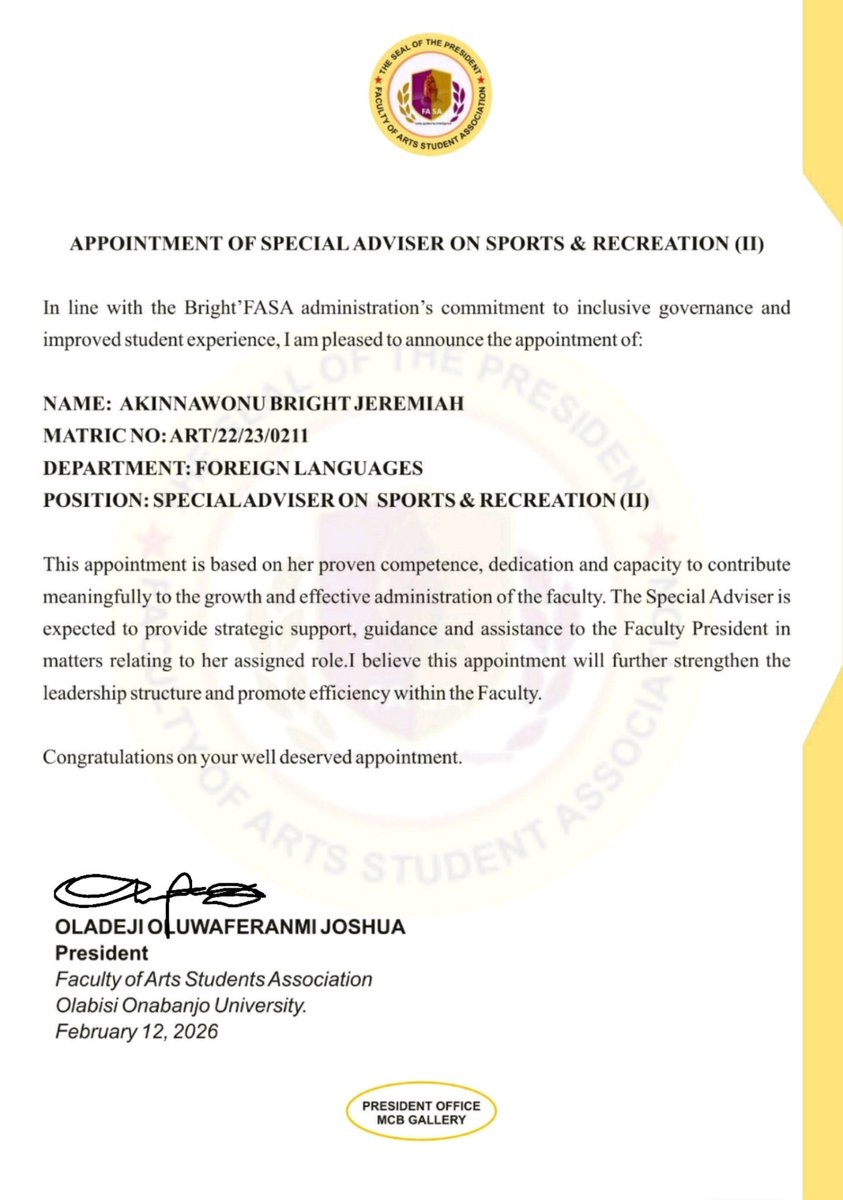 FACULTY OF ARTS STUDENT'S ASSOCIATION tweet media