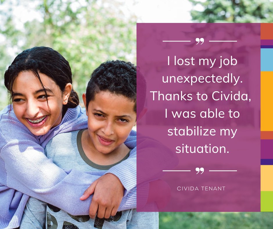 A tenant facing sudden job loss and rent arrears got connected to supports, found a new job, and cleared her debt. Thanks to our community partners' support!
More success stories: civida.ca/about/success-… #YEG #AffordableHousing