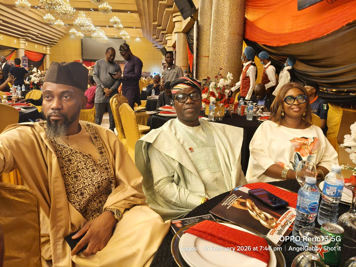Olusakinfe's tweet photo. #Happening Now
The New Telegraph Newspaper honors H.E. Biodun Oyebanji with the prestigious Governor of the Year 2025 (Infrastructure) award.
His Excellency is represented by the Chief of Staff, Mr. Niyi Adebayo. Other dignitaries in attendance include:
Dr. Filani Oyebanji https://t.co/WFdza6K1HR