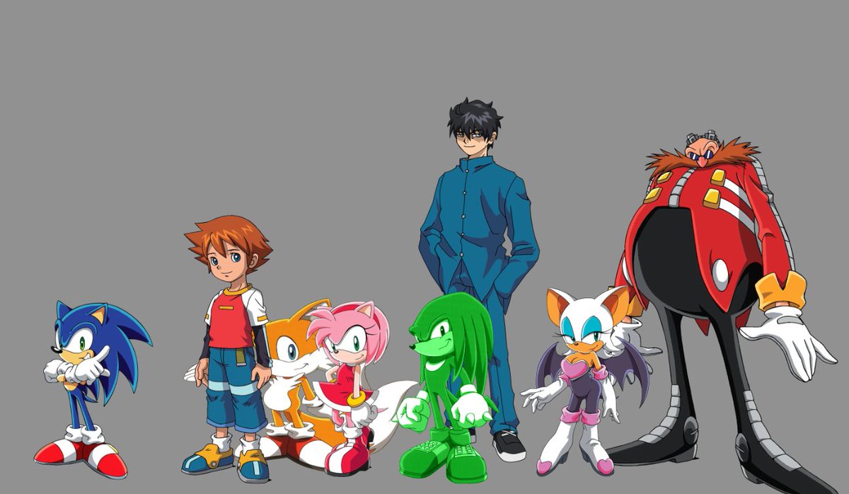 You know I gotta say, what ever they were doing when they were drawing the main cast in Sonic X did a great job all ‘n all
I mean look at these guys