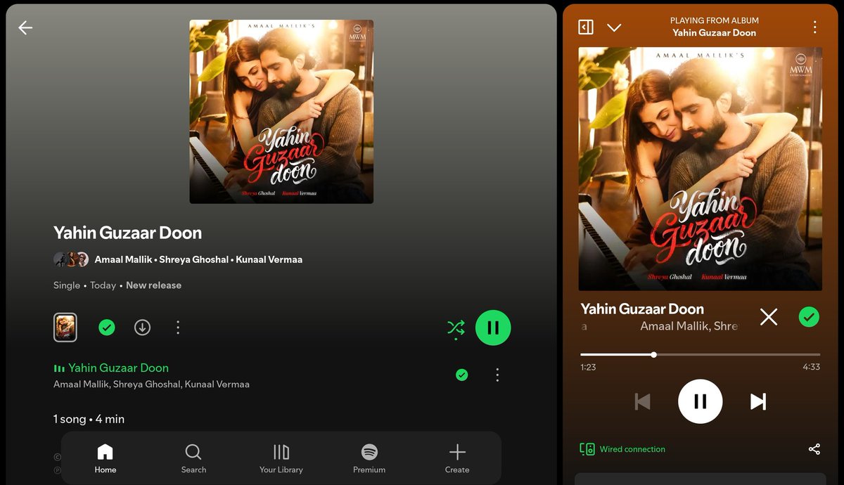 This song it's so good, the way <a href="/AmaalMallik/">Amaal Mallik</a> sings it  especially that last part and the high note pure magic😭🤍
and <a href="/shreyaghoshal/">Shreya Ghoshal</a> ma'am sounds so lovely,
What a soulful composition!

Got my new on loop song💗

#AmaalMallik • #Yahinguzardoon