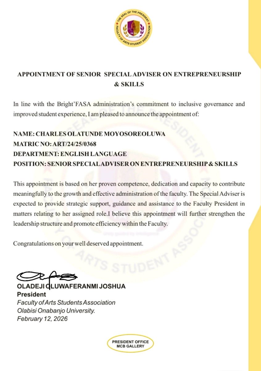 FACULTY OF ARTS STUDENT'S ASSOCIATION tweet media