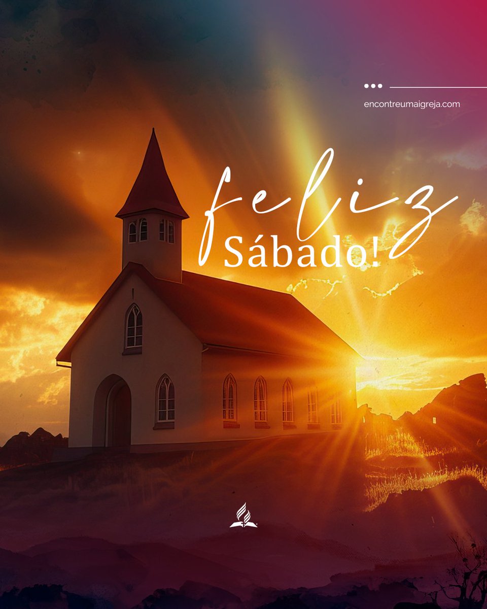 Feliz Sábado! 💛
Que o seu coração descanse na paz que só Deus pode dar.
Que você sinta o cuidado dEle em cada detalhe no silêncio, no abraço, na natureza, na Palavra.

💛 Um sábado cheio de gratidão, descanso e bênçãos!

#felizsabado #adventistassp