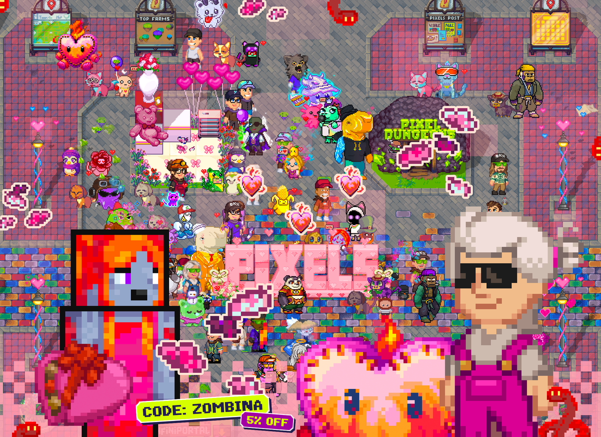 💗 LOVE IS IN THE AIR 💗 in <a href="/pixels_online/">Pixels</a> 

💕 New quest
💕 Valentine’s Store
💕 Valentine’s-themed avatar overlays

It's time to celebrate Valentine's Day together! 💖

——

CHOCO-LOT OF LOVE QUEST ❣️

Craft Chocolate Boxes and gift them around Terra Villa to help Winona make