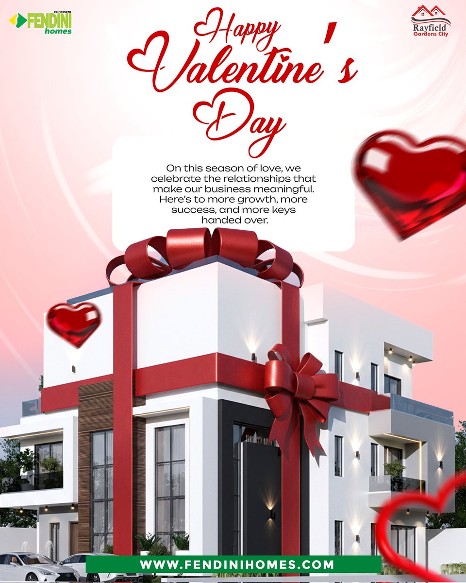 FendiniSupport's tweet photo. The true meaning of Love starts when you have a Luxury Abode over your head.
Pick a unit at Ibadan's Rayfield Gardens City Estate, build and write your love story there. 
Call: 09029413968 or visit: https://t.co/uzBwza7shD 
#Valentine2026 #BuyRayfieldGardensCity https://t.co/d1bUgleRjw